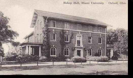 Ohio Oxford Bishop Hall Miami University Albertype