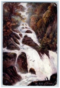 1905 The Falls Lodore Rocks Raphael Tuck Sons Oilette Picturesque Lakes Postcard