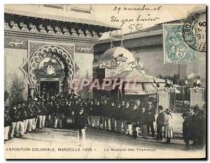 Old Postcard Exhibition Marseille 1906 music trams