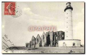 Old Postcard La Pointe St. Mathieu De L & # 39abbaye and Pahre