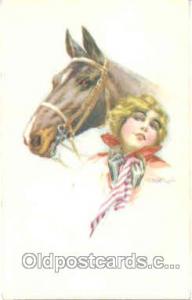 Artist Bertiglia, Horse Horses Artist Bertiglia 1919 