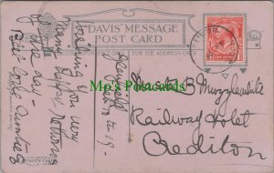 Genealogy Postcard - Muzzlewhite, Railway Hotel, Crediton, Devon GL1289