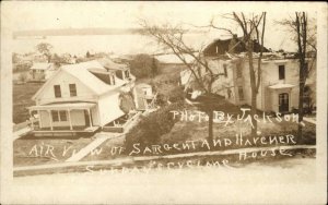 Searsport Maine ME Cyclone Tornado Damage c1920 Real Photo Postcard
