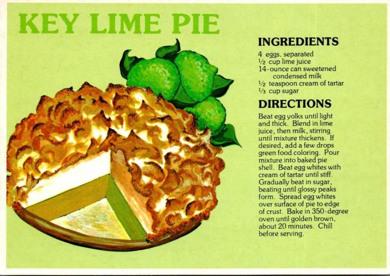 Recipe Card Key Lime Pie