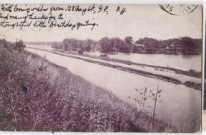 Canal Scene, PM Glenfalls NY