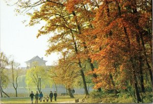 postcard China Hangzhou West Lake Autumn Woods on Solitary Hill