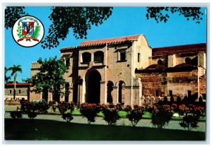 1975 Country Logo Cathedral Santo Domingo Dominican Republic Postcard