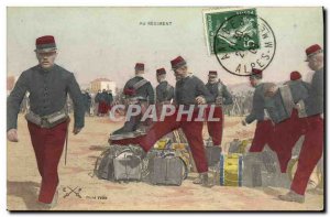 Old Postcard Army regiment the
