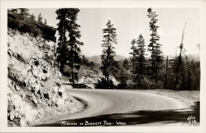 Highway on Blewett Pass WA Washington Unused Ellis #614 Real Photo Postcard G51