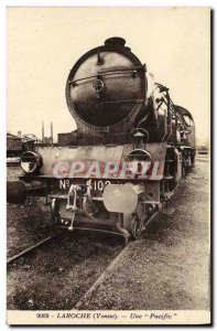 Old Postcard Laroche Yonne A Pacific Train