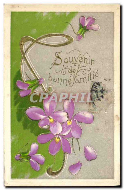 Old Postcard Fantasy Flowers