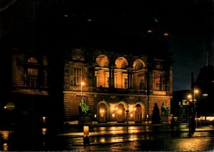 Denmark Copenhagen The Royal Theatre By Night 1971