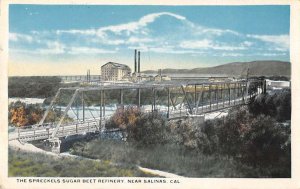 Salinas California Spreckels Sugar Beet Factory Vintage Postcard AA43777