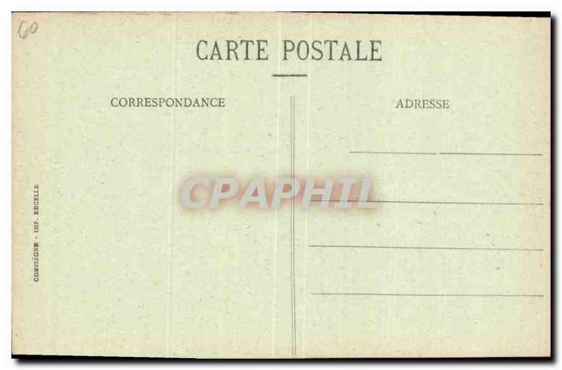 Old Postcard Compiegne Interier Church St Antoine