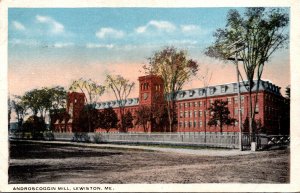 Maine Lewiston The Androscoggin Mill 1917