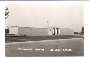 VINTAGE POSTCARD THE EISENHOWER MUSEUM AT ABILENE KANSAS REAL PHOTO CARD RPPC