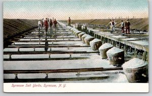 Syracuse NY Salt Yards New York c1910 Postcard C33