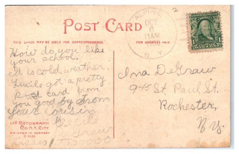 1908 Martien, Fayerweather & Powell Halls, Lafayette College, Easton PA Postcard