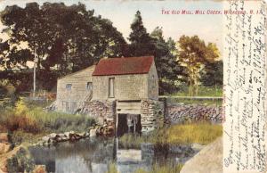 Wickford Rhode Island Mill Creek Waterfront Antique Postcard K103308