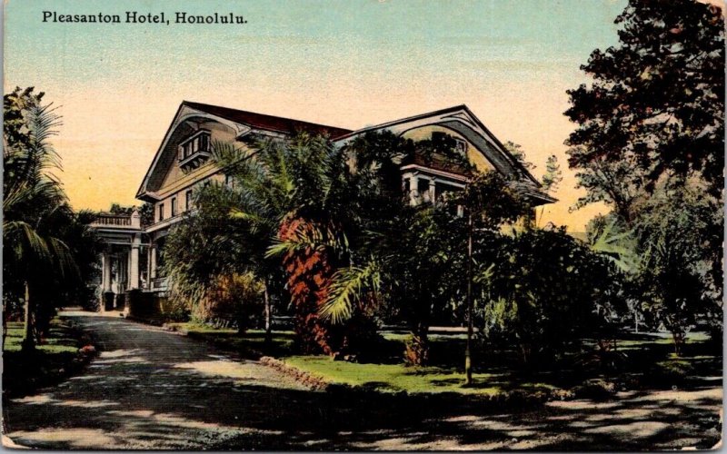 Postcard Pleasanton Hotel in Honolulu, Hawaii