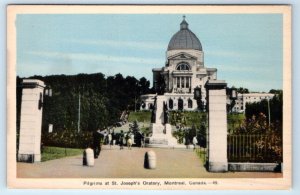 Pilgrims at St. Joseph's Oratory MONTREAL CANADA Postcard