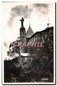 Old Postcard Mont Sainte Odile statue of the Virgin