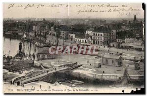 Old Postcard Dunkirk Basin Trade and Quai de la Citadelle