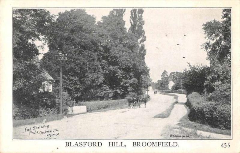 Broomfield England Blasford Street Scene Antique Postcard J48822