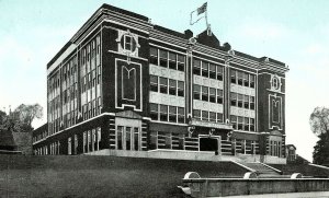 Vintage Blue Sky, High School, Helena, Ark. Postcard P132