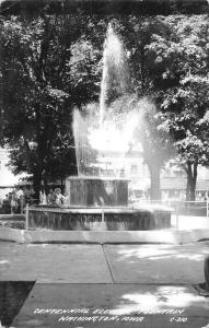 Washington Iowa Centennial Electric Fountain Real Photo Antique Postcard J80013