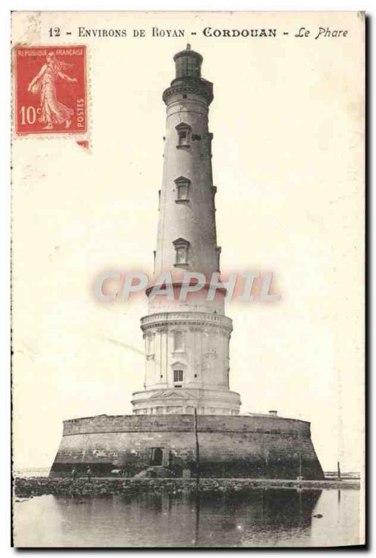Old Postcard surroundings Royan Cordouan Lighthouse