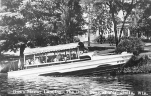 Dawn Maner Landing The Duck Tour, Real Photo Wisconsin Dells WI 