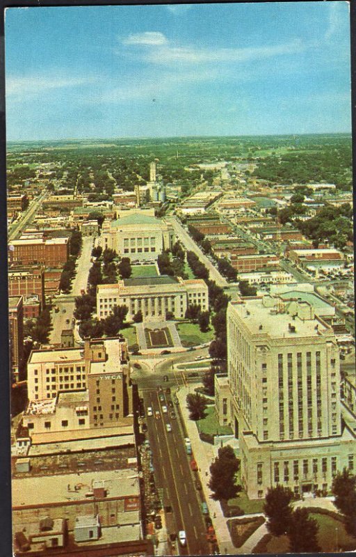 Oklahoma Aerial View Civic Center OKLAHOMA CITY - Chrome 1950s-1970s