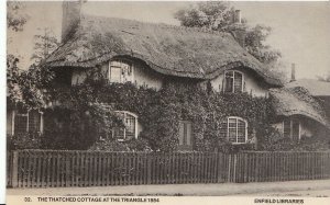 Middlesex Postcard - The Thatched Cottage at The Triangle 1884  A1893