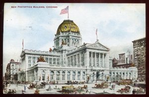 h2270 - CHICAGO Illinois Postcard 1909 Post Office by Hammon