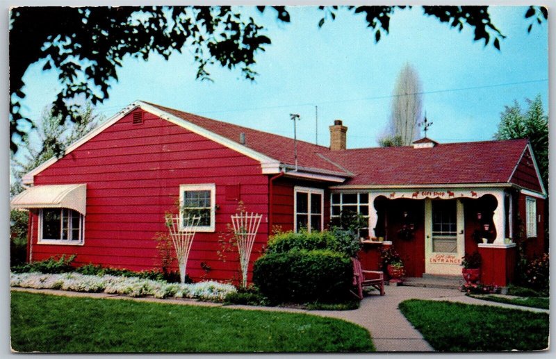 Vtg Rockford Illinois IL Sweden House Gift Shop 1950s View Postcard