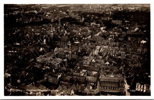 Germany Nurnberg Original Fliegeraufnahme Nuremberg Vintage RPPC C021