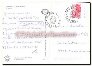 Postcard Modern Pontvallain Sarthe