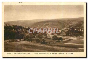 Old Postcard Baume les Dames Panoramic view taken from the Tatre