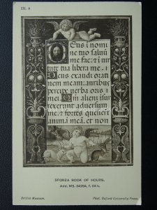 Sforza Book of Hours CHERUBS AND HARE / RABIT III.8 Old Postcard by O.U.P.