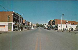 NOWATA, OK Oklahoma       Business STREET SCENE     c1950s  Cars Postcard