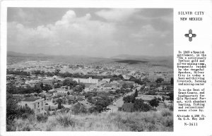 Postcard RPPC 1950sNew Mexico Silver City Aerial View N-3611 NM24-3460