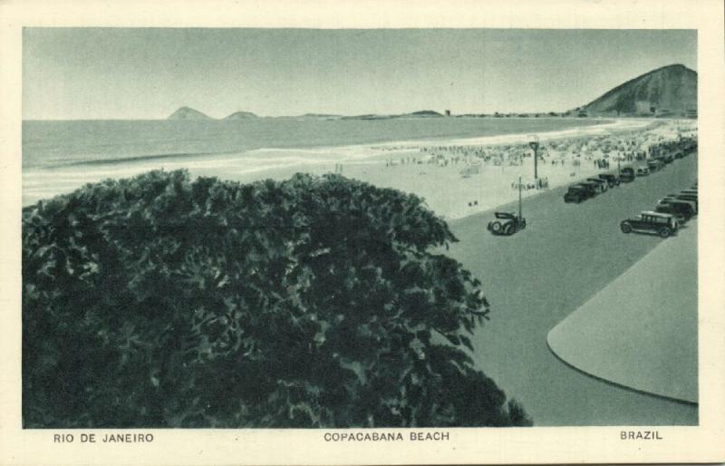 brazil, RIO DE JANEIRO, Copacabana Beach (1930s)