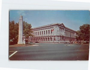Postcard Public Library Philadelphia Pennsylvania USA