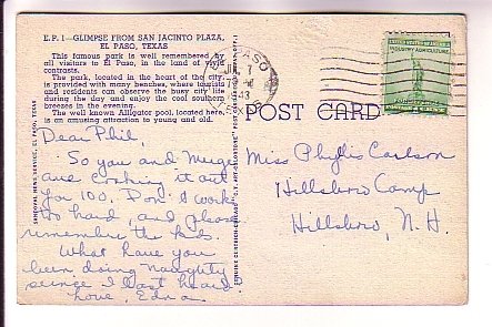 San Jacino Plaza, El Paso, Texas, Used 1943