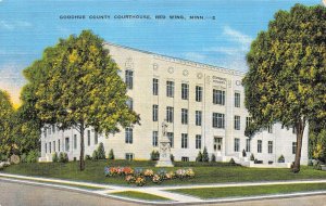 Red Wing, MN Minnesota  GOODHUE COUNTY COURT HOUSE~Civil War Monument  Postcard