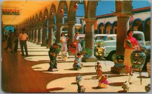 GUADALAJARA Jal. Mexico Postcard Gates of the Tlaquepaque Street Scene / Shops 