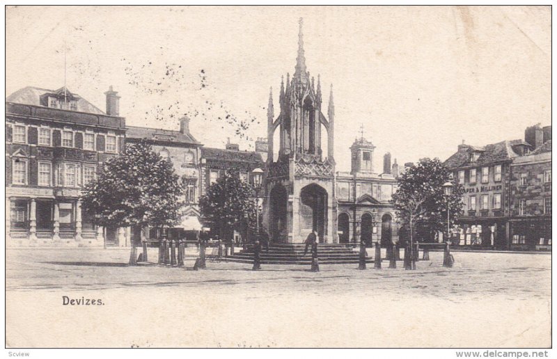 DEVIZES, Wiltshire, England, United Kingdom; Market Place and Civil Parish, 0...