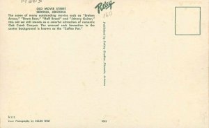 Sedona Arizona Old Movie Street Petley Broken Arrow Drum boat Postcard 21-9770