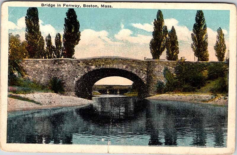 Postcard BRIDGE SCENE Boston Massachusetts MA AK5137